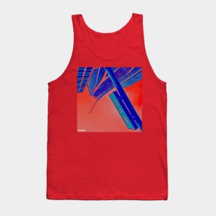 miami in da red street photo collage art lights Tank Top